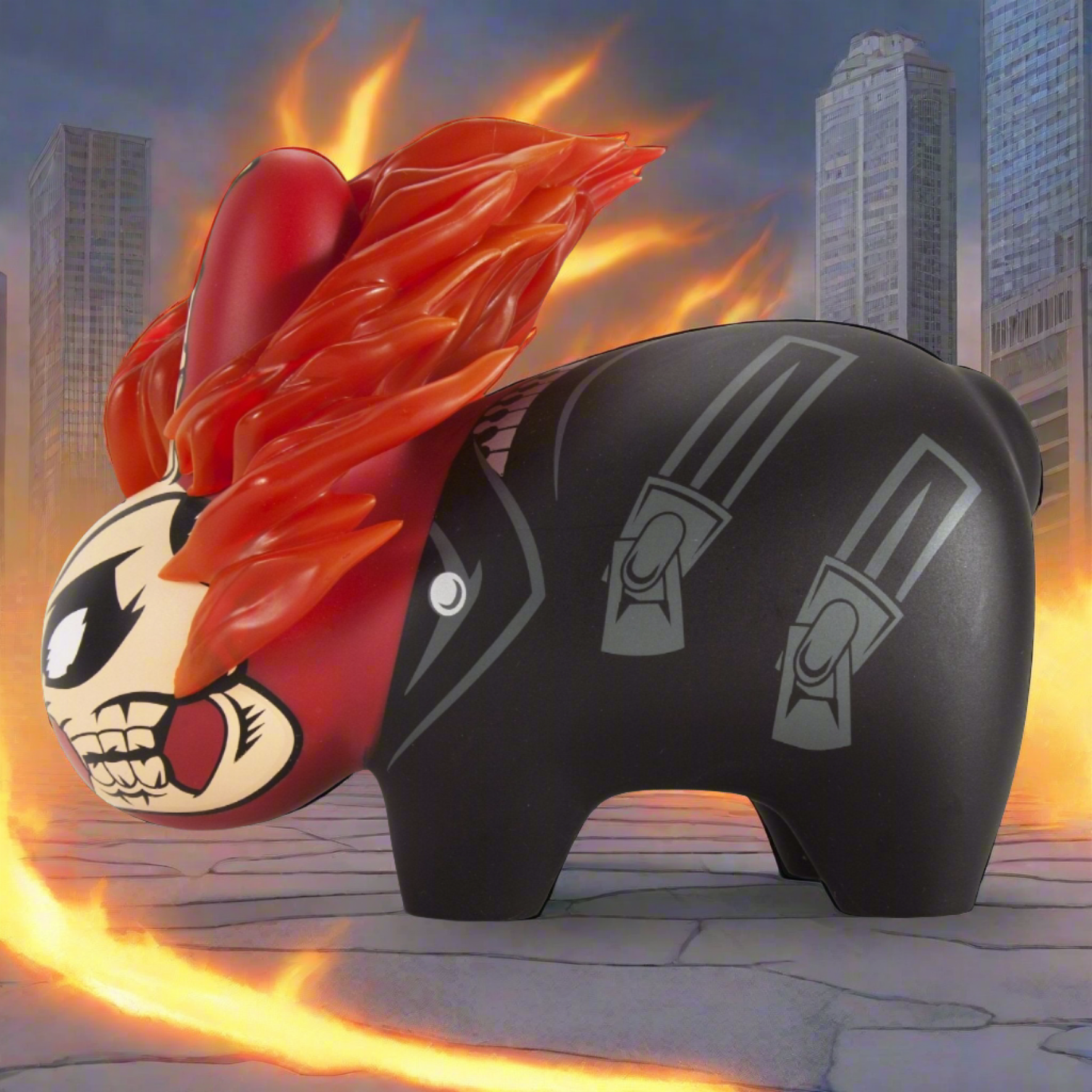 Kidrobot x Marvel Ghost Rider 7" Labbit Art Figure - Kidrobot