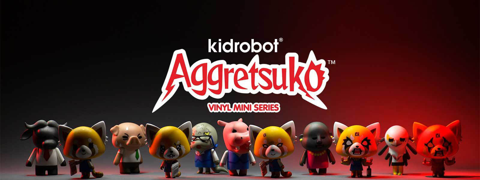 Kidrobot x Netflix Aggretsuko Toy Figures Sanrio