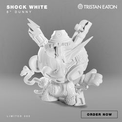 20th Anniversary Still Life Dunny 8" Art Figure - “Shock White” by Tristan Eaton - Kidrobot