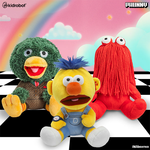 Don't Hug Me I'm Scared Phunny Plush 3-Pack Bundle (Green Duck, Red Guy & Yellow Guy) (PRE-ORDER) - Kidrobot