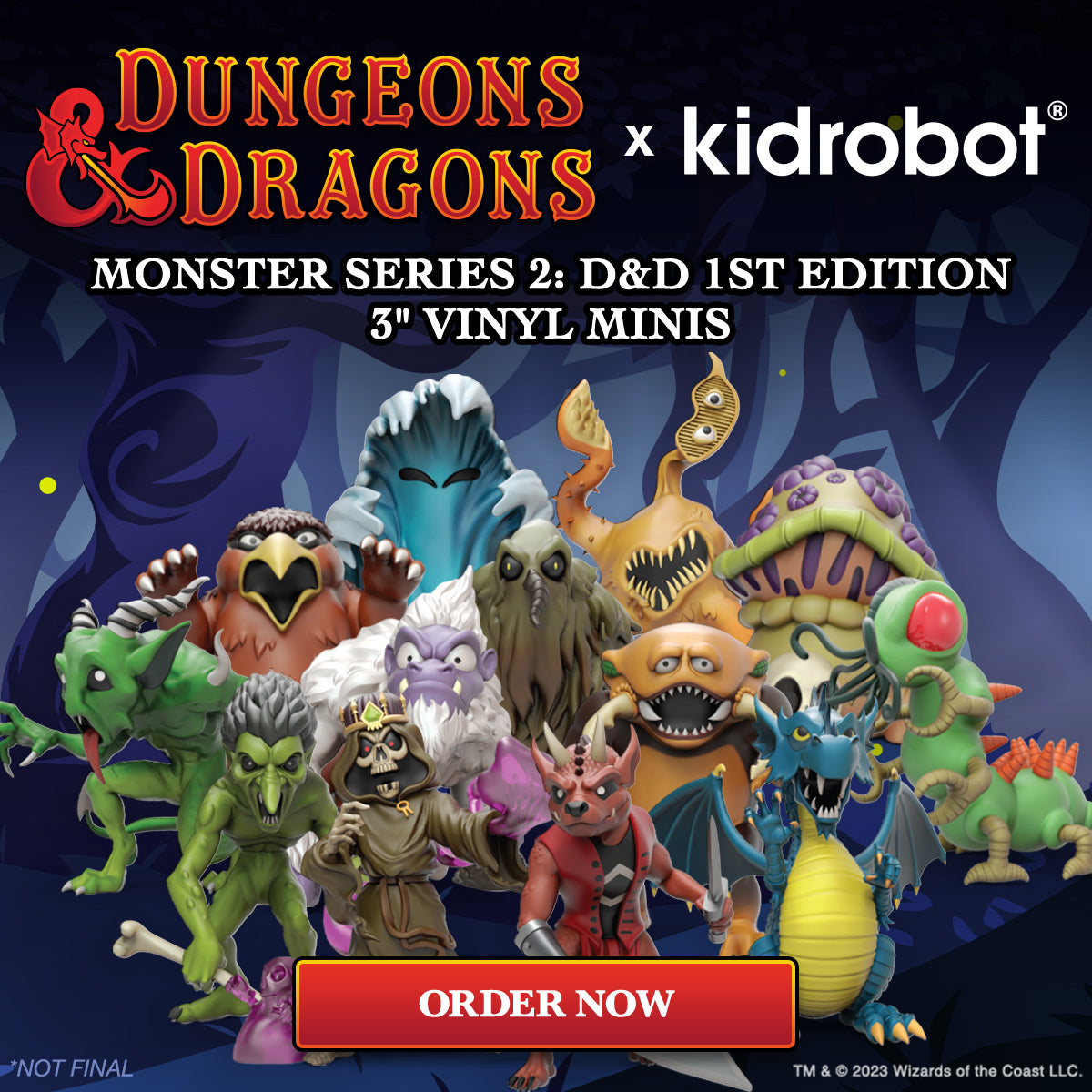 Dungeons & Dragons 3" Vinyl Minis - Monster Series 2: D&D 1st Edition (PRE-ORDER)