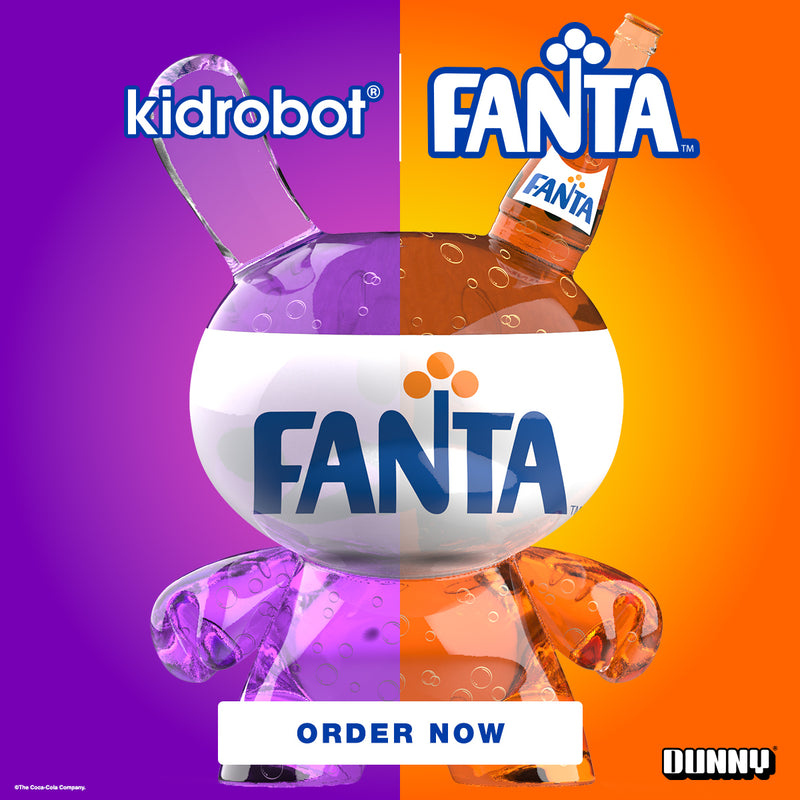 Kidrobot & Fanta® Resin Dunny Art Figures