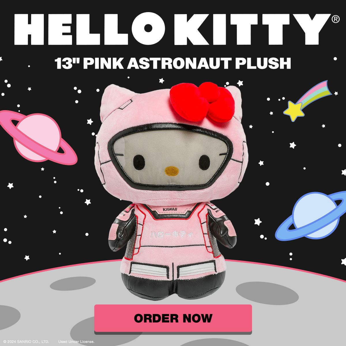 Hello Kitty® Pink Astronaut Plush - Kidrobot.com Exclusive - Kidrobot