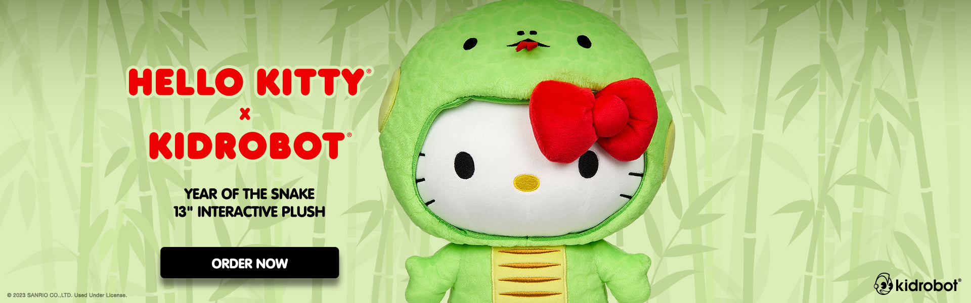 Hello Kitty® Year of the Snake 13" Interactive Plush (PRE-ORDER)