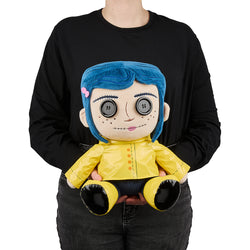 Coraline with Button Eyes 13" Medium Plush - Kidrobot