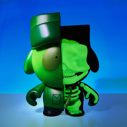 South Park Anatomy Kyle 8" Vinyl Figure - Kidrobot.com Pearlescent GID Exclusive (Limited Edition of 400) - Kidrobot