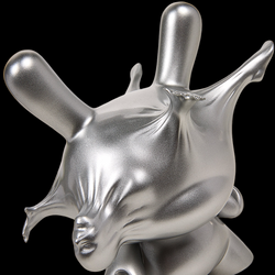 Breaking Free 8" Resin Dunny by WHATSHISNAME - Metallic Silver Edition (Limited Edition) - Kidrobot