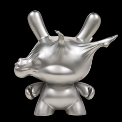 Breaking Free 8" Resin Dunny by WHATSHISNAME - Metallic Silver Edition (Limited Edition) - Kidrobot