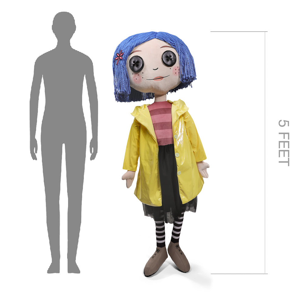 Coraline with Button Eyes 5-Foot Plush (PRE-ORDER) - Kidrobot