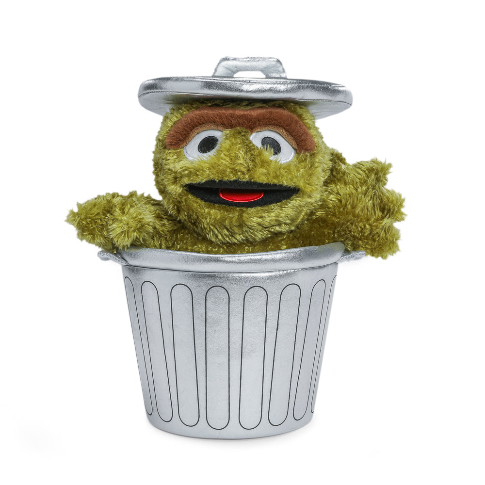 Sesame Street Oscar the Grouch in Trash Can Plush | Kidrobot