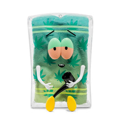 South Park Stoned Towelie with Pipe Glow-in-the-Dark Pot Leaf 8” Art Figure - 420 Edition - Kidrobot.com Exclusive