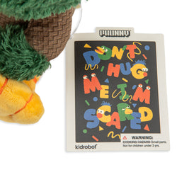 Don't Hug Me I'm Scared Phunny Plush - Green Duck - Kidrobot - Tag