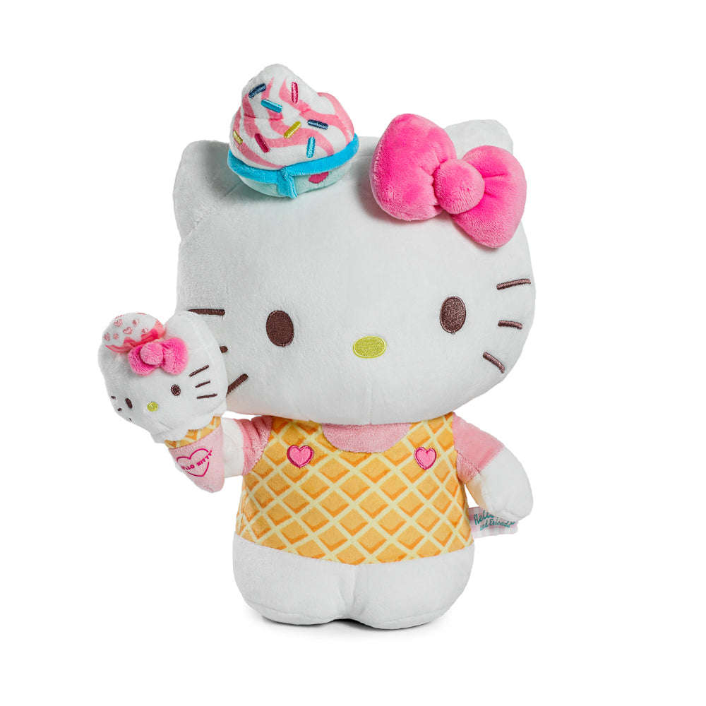 Hello Kitty® with Ice Cream Cone Plush - Kidrobot