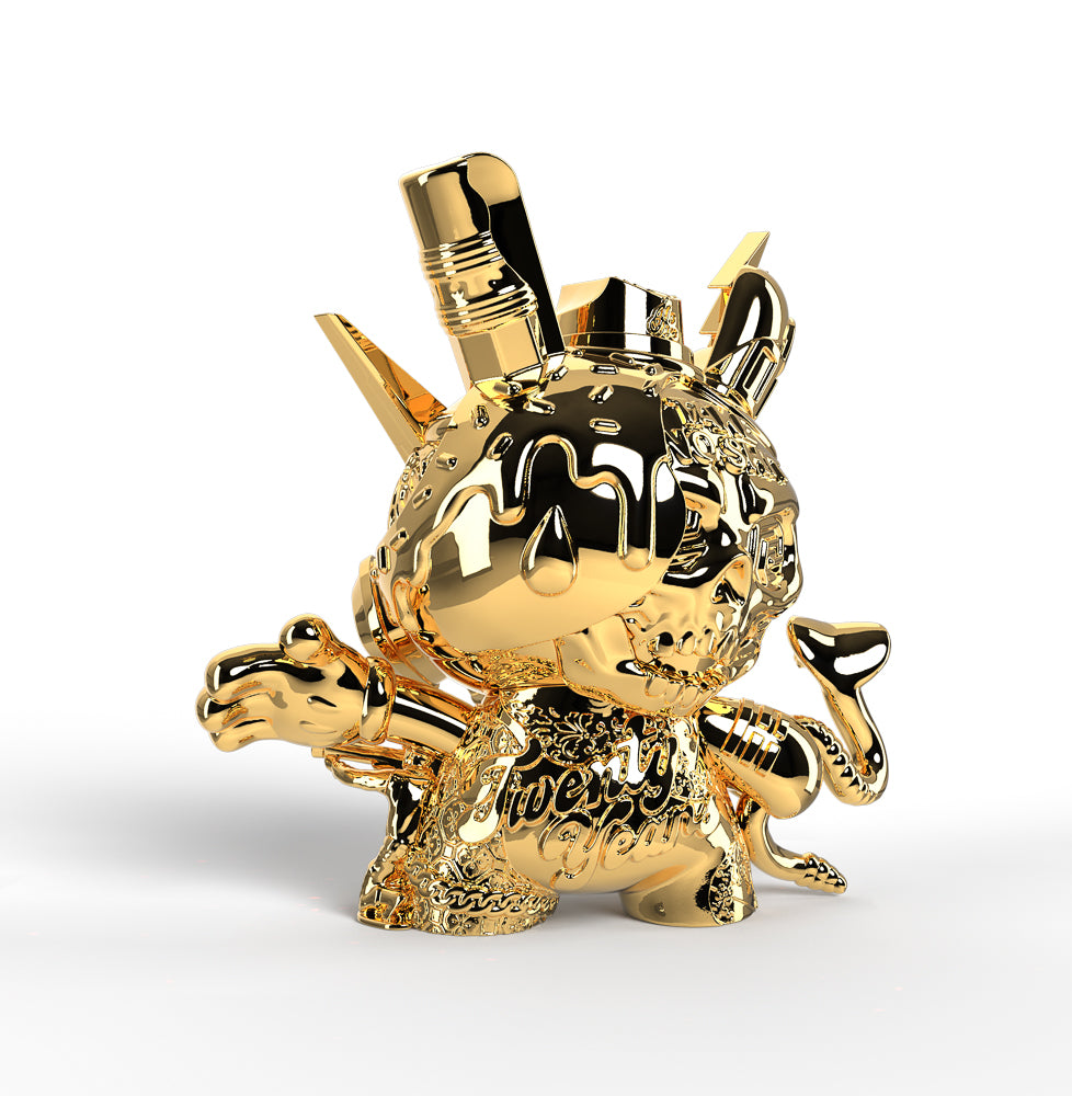 2040 CON EXCLUSIVE: 20th Anniversary Still Life Dunny 8" Art Figure by Tristan Eaton - Montana Gold Edition (Limited Edition of 300) - Kidrobot