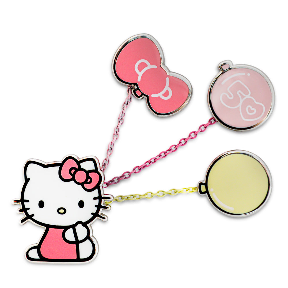 2024 CON EXCLUSIVE: Hello Kitty® 50th Anniversary Premium Pins & Lanyard Set (Limited Edition of 800) - Kidrobot
