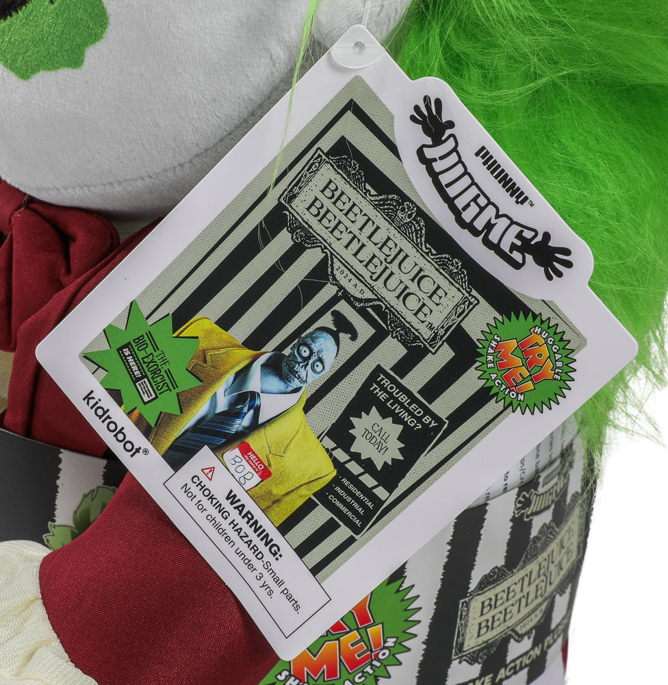 Beetlejuice Beetlejuice - Beetlejuice in Red Suit HugMe Plush with Shake Action