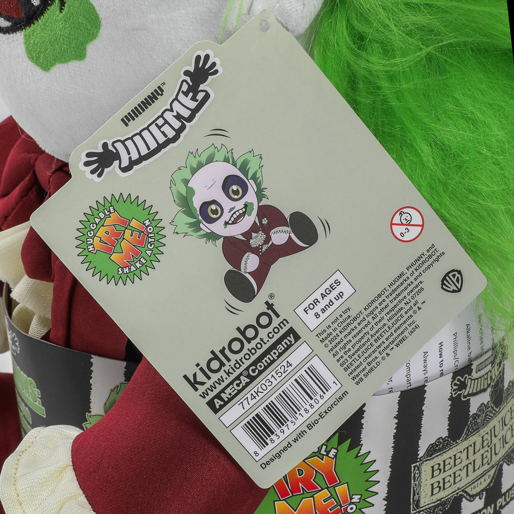 Beetlejuice Beetlejuice - Beetlejuice in Red Suit HugMe Plush with Shake Action