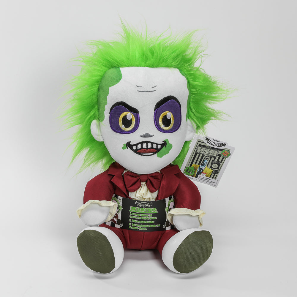 Beetlejuice Beetlejuice - Beetlejuice in Red Suit HugMe Plush with Shake Action