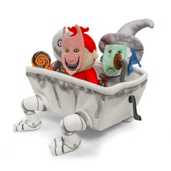 The Nightmare Before Christmas Lock, Shock & Barrel in Bathtub 9” Interactive Plush (PRE-ORDER) - Kidrobot