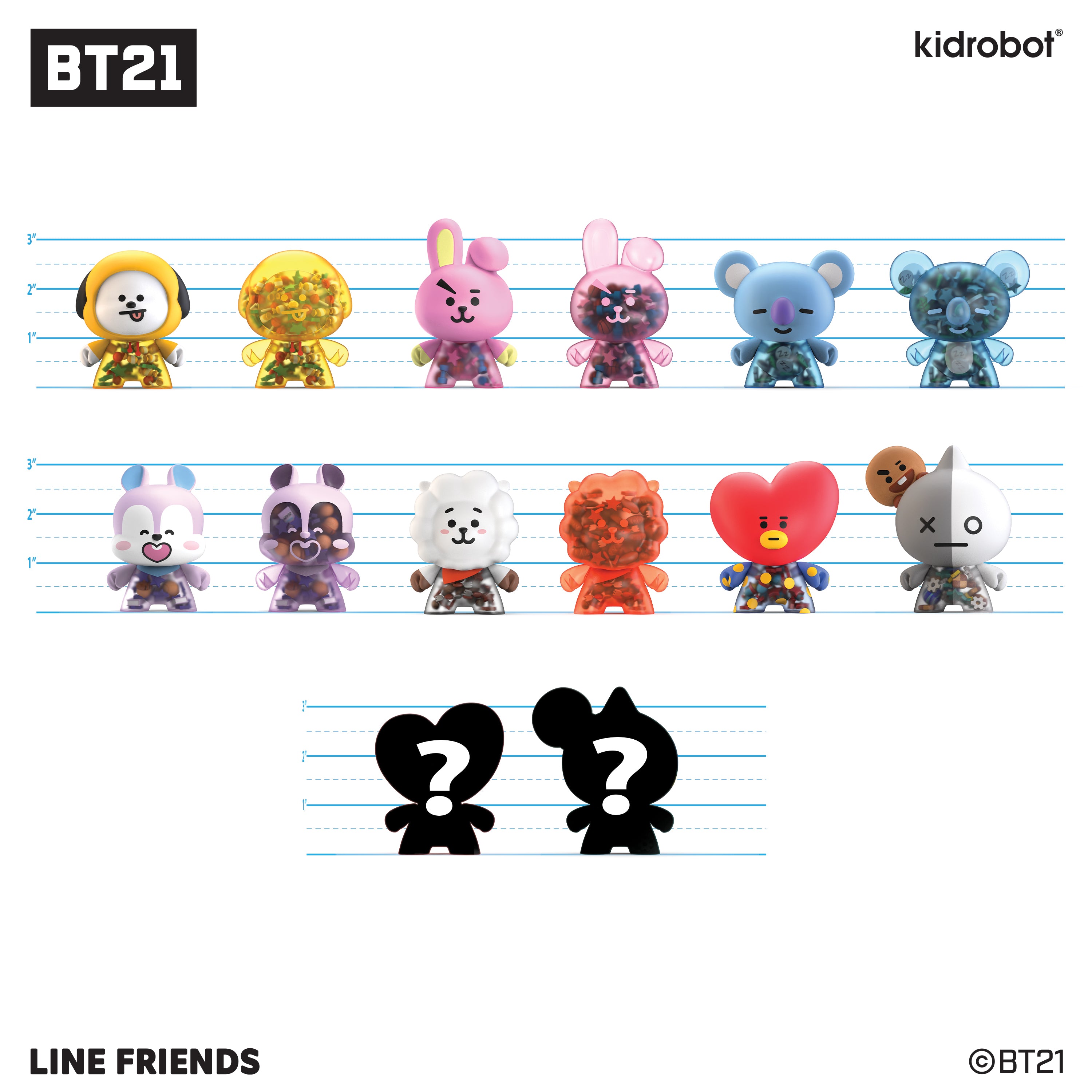 BT21 - UNIVERSTAR Friends Blind Box Mini Figure Series - Kidrobot