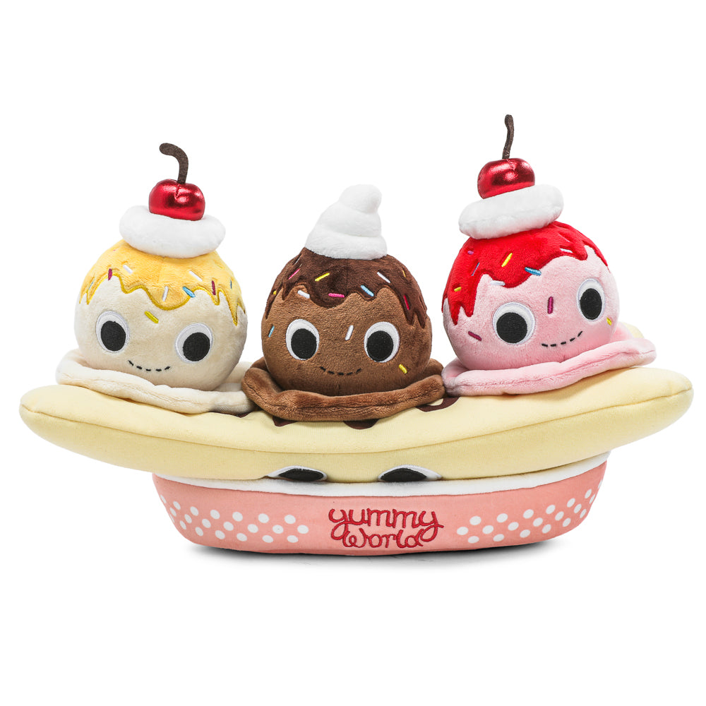 Yummy World Banana Split Interactive Plush with Ice Cream Scoops - Kidrobot