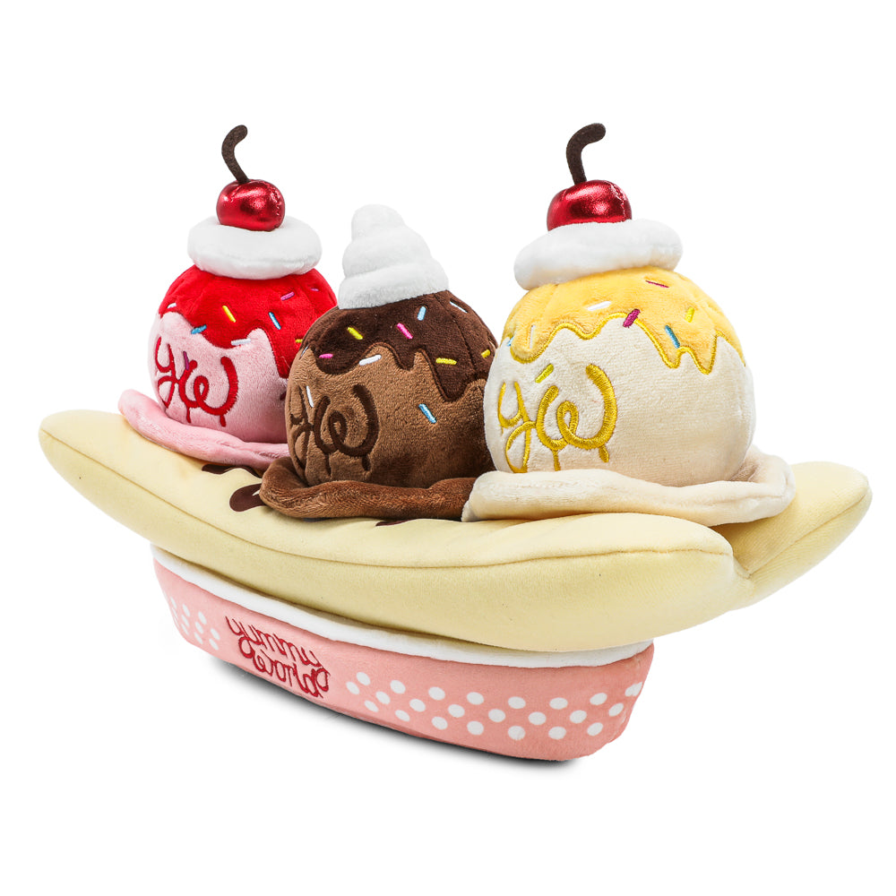 Yummy World Banana Split Interactive Plush with Ice Cream Scoops - Kidrobot