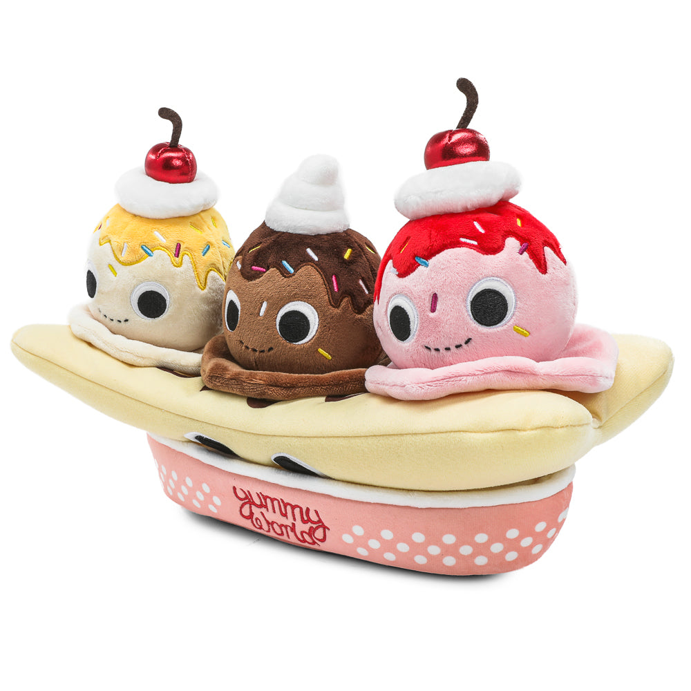 Yummy World Banana Split Interactive Plush with Ice Cream Scoops - Kidrobot