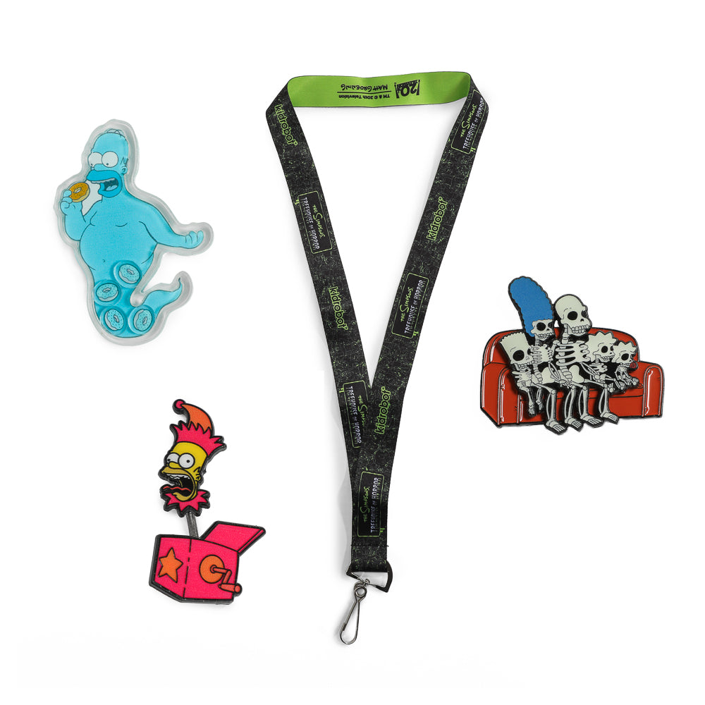 2024 CON EXCLUSIVE: The Simpsons Treehouse of Horror Interactive Pins & Lanyard Set - Kidrobot