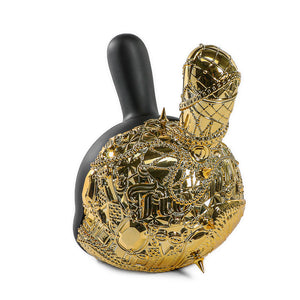 20th Anniversary Dunny Head 12" Art Figure - "Crown Jewels" by Tristan Eaton - Black & Gold Edition (Limited Edition of 300) - Kidrobot