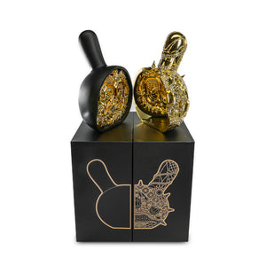 20th Anniversary Dunny Head 12" Art Figure - "Crown Jewels" by Tristan Eaton - Black & Gold Edition (Limited Edition of 300) - Kidrobot