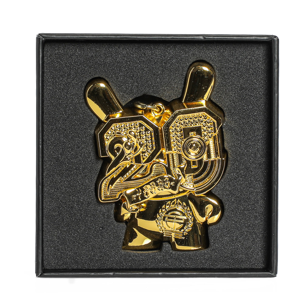 2024 CON EXCLUSIVE: Solid Metal Dunny Keychain - “Goldchrome” by Tristan Eaton (Limited Edition of 200) - Kidrobot