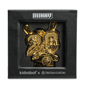 2024 CON EXCLUSIVE: Solid Metal Dunny Keychain - “Goldchrome” by Tristan Eaton (Limited Edition of 200) - Kidrobot