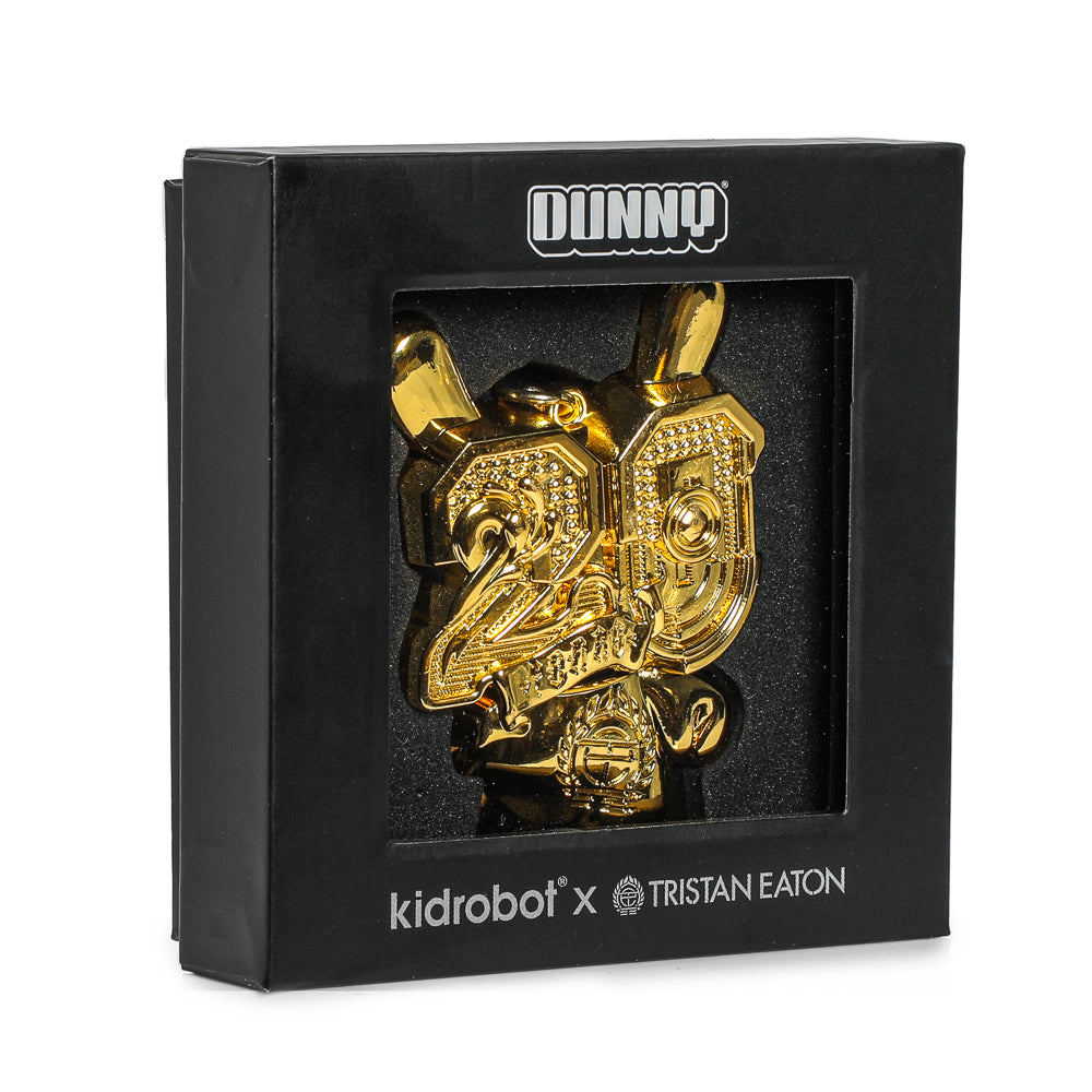 2024 CON EXCLUSIVE: Solid Metal Dunny Keychain - “Goldchrome” by Tristan Eaton (Limited Edition of 200) - Kidrobot