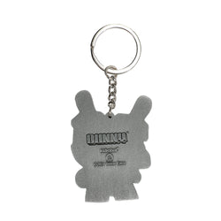 20th Anniversary Solid Metal Dunny Keychain - “Silverchrome” by Tristan Eaton (Limited Edition of 200) - Kidrobot