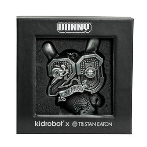 20th Anniversary Solid Metal Dunny Keychain - “Silverchrome” by Tristan Eaton (Limited Edition of 200) - Kidrobot