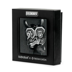 20th Anniversary Solid Metal Dunny Keychain - “Silverchrome” by Tristan Eaton (Limited Edition of 200) - Kidrobot