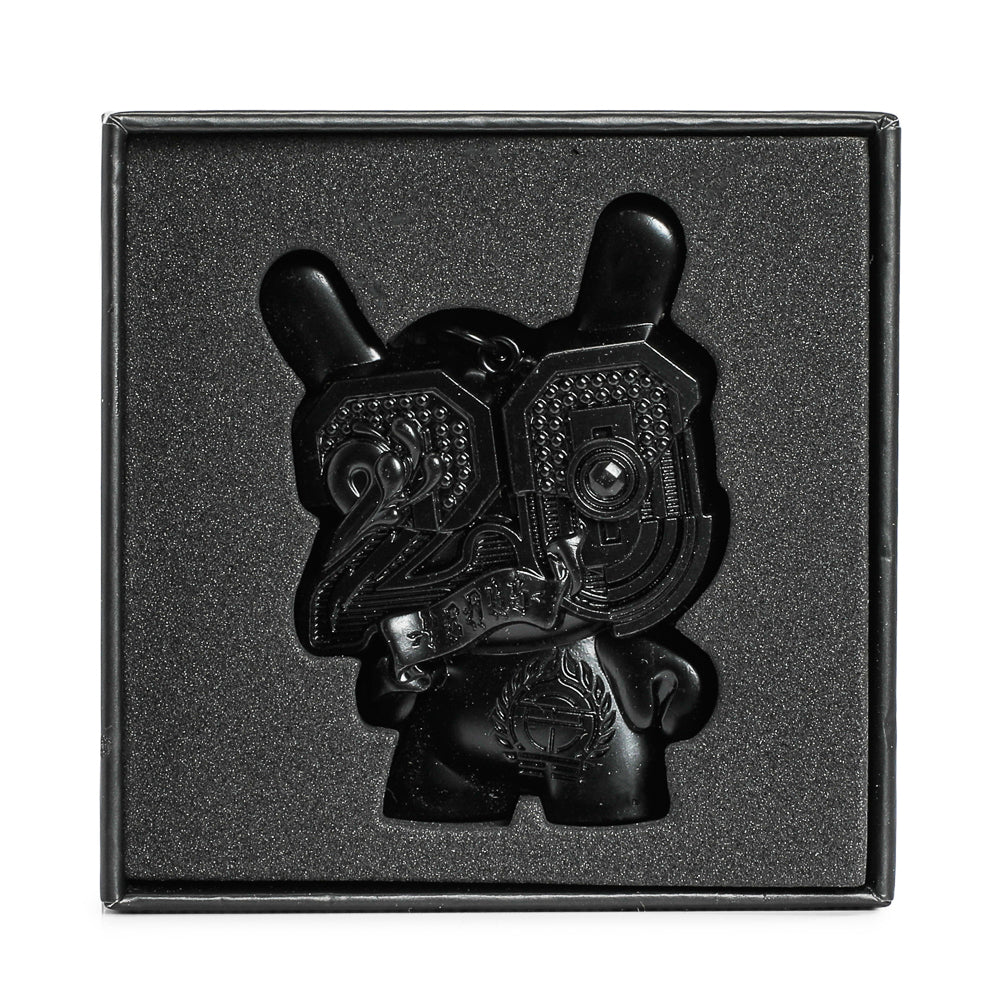 20th Anniversary Solid Metal Dunny Keychain - “Shock Black” by Tristan Eaton (Limited Edition of 200) - Kidrobot