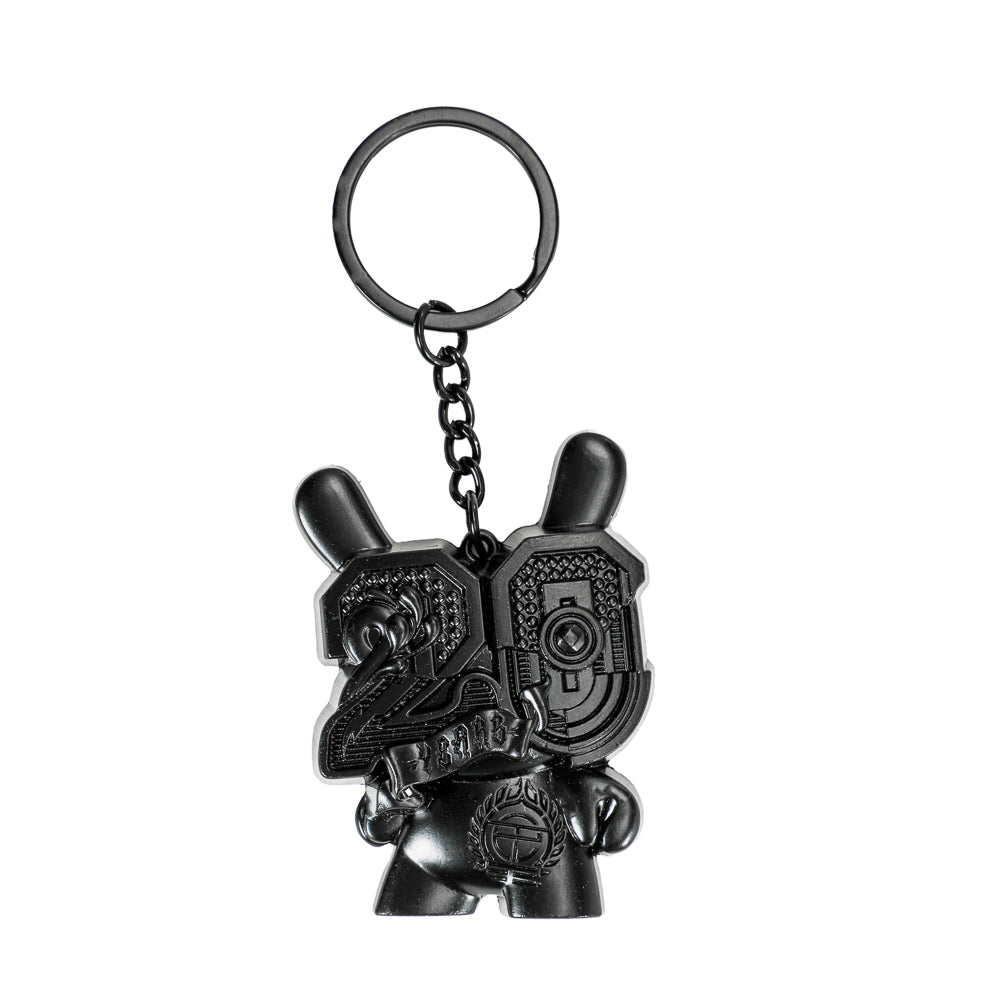 20th Anniversary Solid Metal Dunny Keychain - “Shock Black” by Tristan Eaton (Limited Edition of 200) - Kidrobot