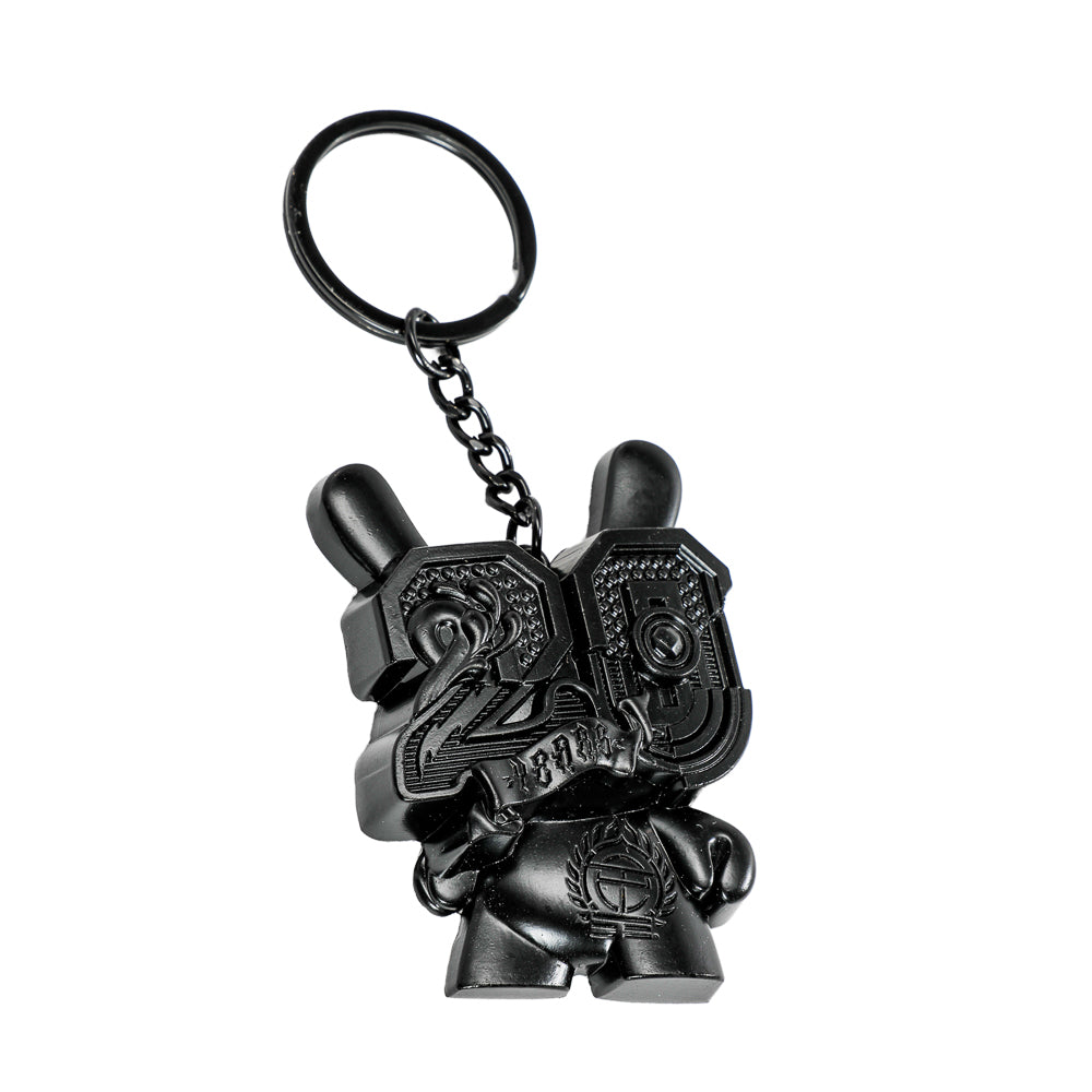 20th Anniversary Solid Metal Dunny Keychain - “Shock Black” by Tristan Eaton (Limited Edition of 200) - Kidrobot