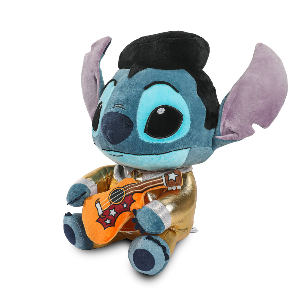 Disney Lilo & Stitch - Elvis Gold Suit Stitch HugMe Plush with Shake Action - Kidrobot