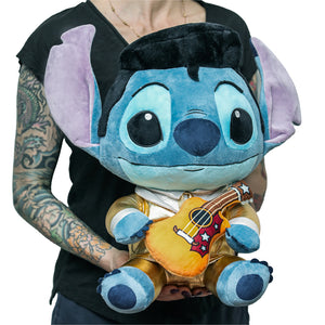 Disney Lilo & Stitch - Elvis Gold Suit Stitch HugMe Plush with Shake Action - Kidrobot