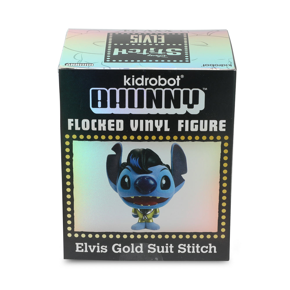 Disney Stitch - Gold Suit Elvis Bhunny 4” Flocked Vinyl Figure - Kidrobot