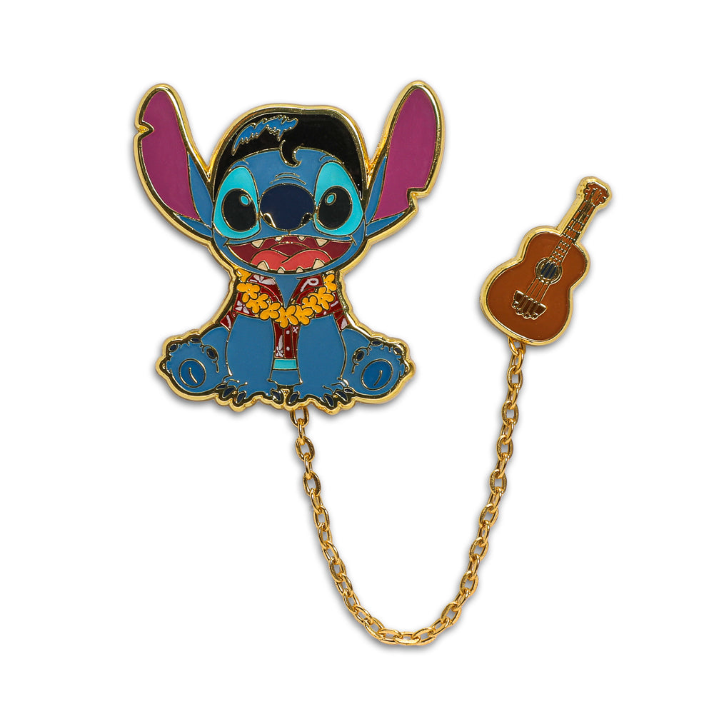 SPECIAL FOR D23: Disney Lilo & Stitch - Elvis Stitch Deluxe Pins & Lanyard Set - Kidrobot