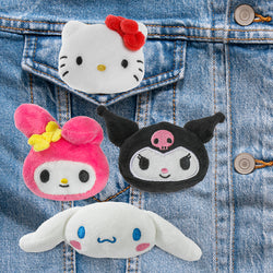 Hello Kitty® and Friends - Plush Pin 4-Pack Bundle - Hello Kitty, My Melody, Cinnamoroll, Kuromi - Kidrobot