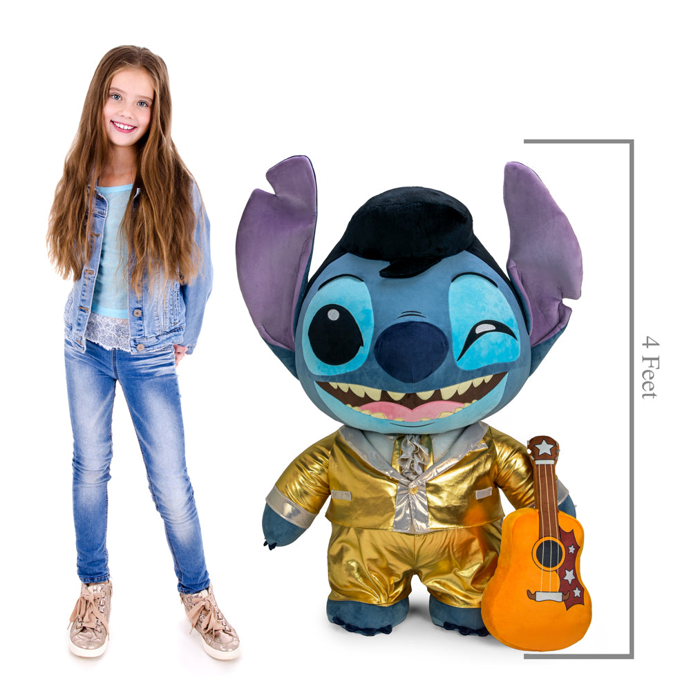 Disney Stitch - Gold Suit Elvis 4-Foot Plush - Kidrobot