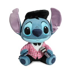 Disney Stitch - Pink-Checkered Elvis HugMe Plush with Shake Action - Kidrobot