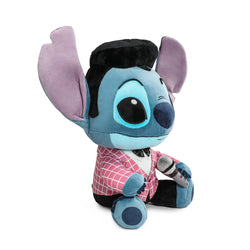 Disney Stitch - Pink-Checkered Elvis HugMe Plush with Shake Action - Kidrobot