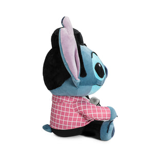 Disney Stitch - Pink-Checkered Elvis HugMe Plush with Shake Action - Kidrobot