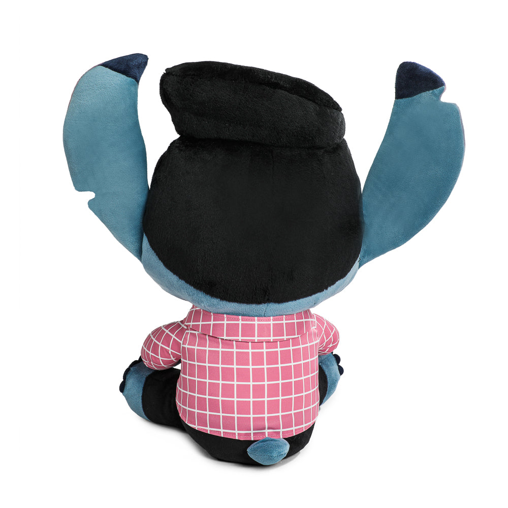 Disney Stitch - Pink-Checkered Elvis HugMe Plush with Shake Action - Kidrobot