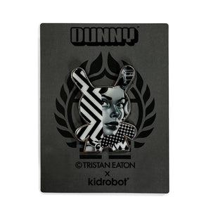 20th Anniversary Monochromic Dunny Pin by Tristan Eaton (Limited Edition of 500) - Kidrobot